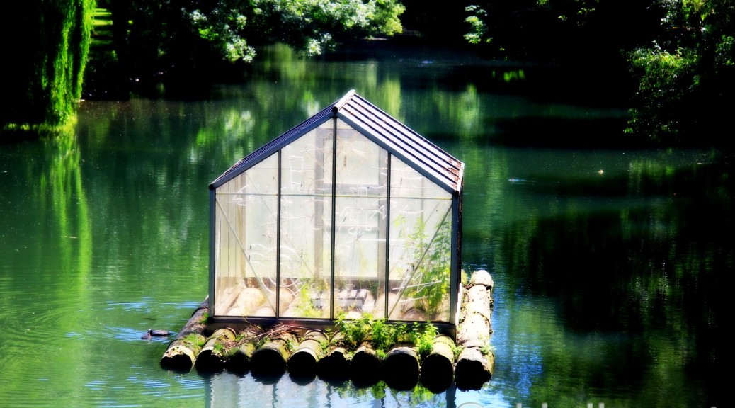 schwimmendes Glashaus